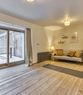 Zone bien-être et yoga Espace yoga et bien-être du Chalet Pan Bena à Les Houches.